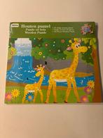 Nieuwe houten puzzel 35 stukjes giraffe moeder en kind bos!, 2 tot 4 jaar, 10 tot 50 stukjes, Nieuw, Ophalen of Verzenden