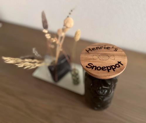 Gepersonaliseerde Snoep/voorraadpotten, Huis en Inrichting, Keuken | Potten en Pannen, Nieuw, Pot, Bus of Blik, Glas, Ophalen of Verzenden