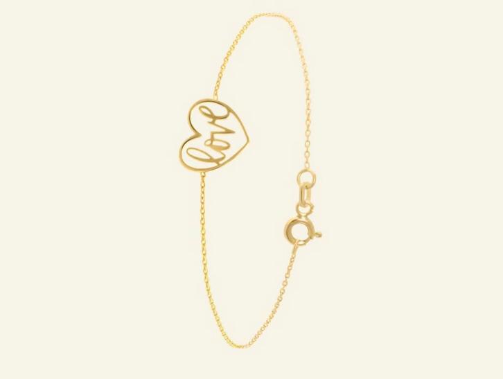 Gouden armband 9 karaat Lucardi, Sieraden, Tassen en Uiterlijk, Armbanden, Nieuw, Goud, Goud, Ophalen of Verzenden