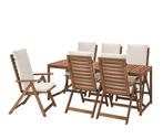 IKEA Applaro tuinset: tafel en vier stoelen ( excl. kussens), Tuinset, Eettafel, 4 zitplaatsen, Zo goed als nieuw