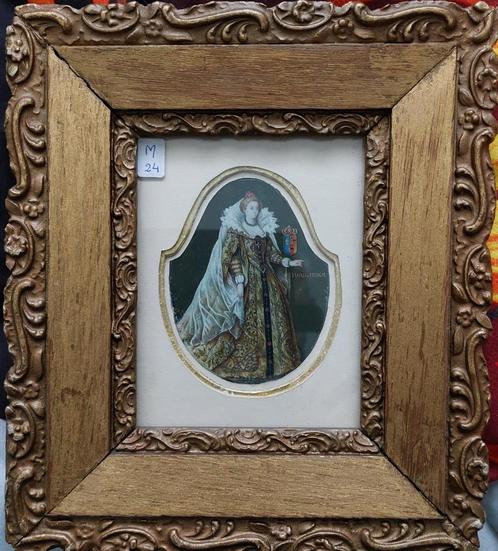 Miniatuur Schilderij Nr.24 - Maria v Medicis - afb. 11 cm, Antiek en Kunst, Kunst | Schilderijen | Klassiek, Ophalen of Verzenden