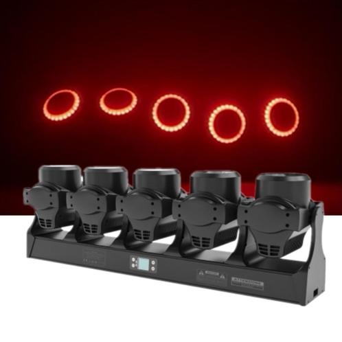 DJLicht 5 kops tornado movingbar 600W RGBW, Muziek en Instrumenten, Licht en Laser, Nieuw, Licht, Geluidgestuurd, Kleur, Stroboscoopeffect