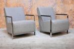 ZGANieuw! 2 Harvink Alowa designfauteuils in grijze stof