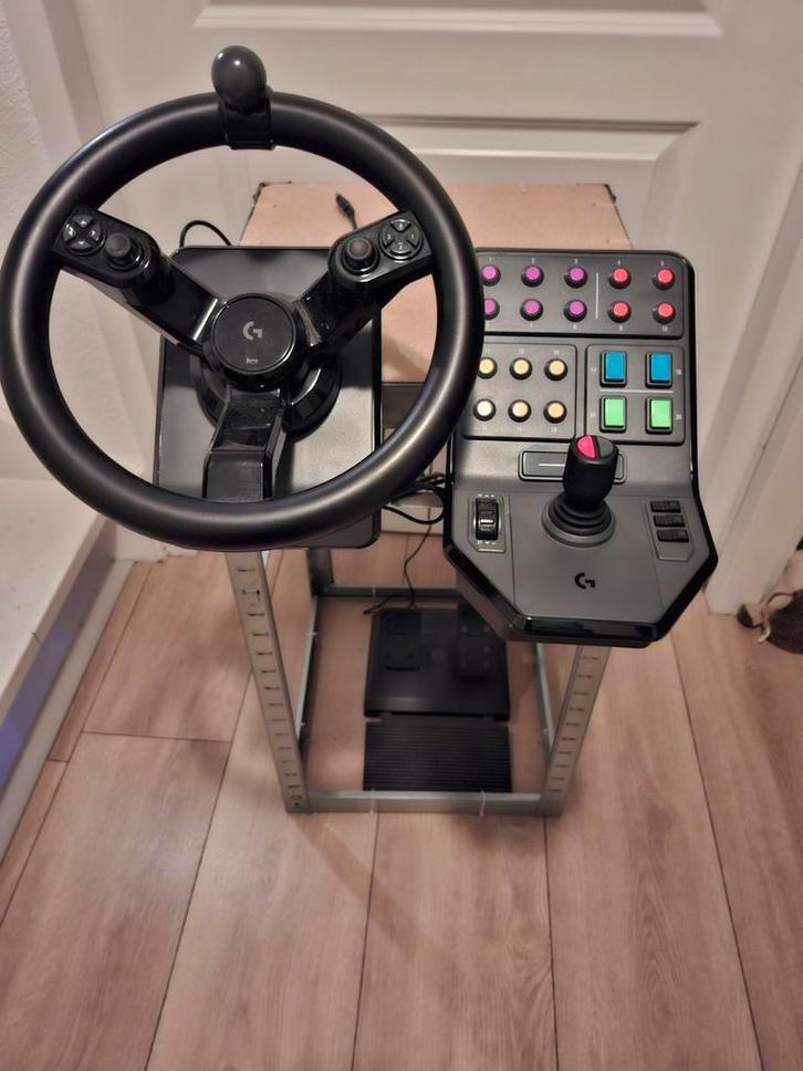 Logitech G Saitek Farming Simulator Stuurwiel, Computers en Software, Joysticks, Zo goed als nieuw, Ophalen of Verzenden