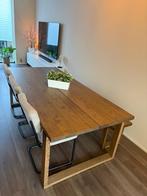 Ikea Morbyllanga eettafel set met bank en stoelen, Huis en Inrichting, Tafels | Eettafels, Ophalen, 100 tot 150 cm, Eikenhout