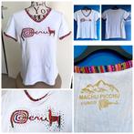 Shirt Machu Picchu xl nieuw! Wit en zwart, Manco Arts, Wit, Maat 42/44 (L), Nieuw
