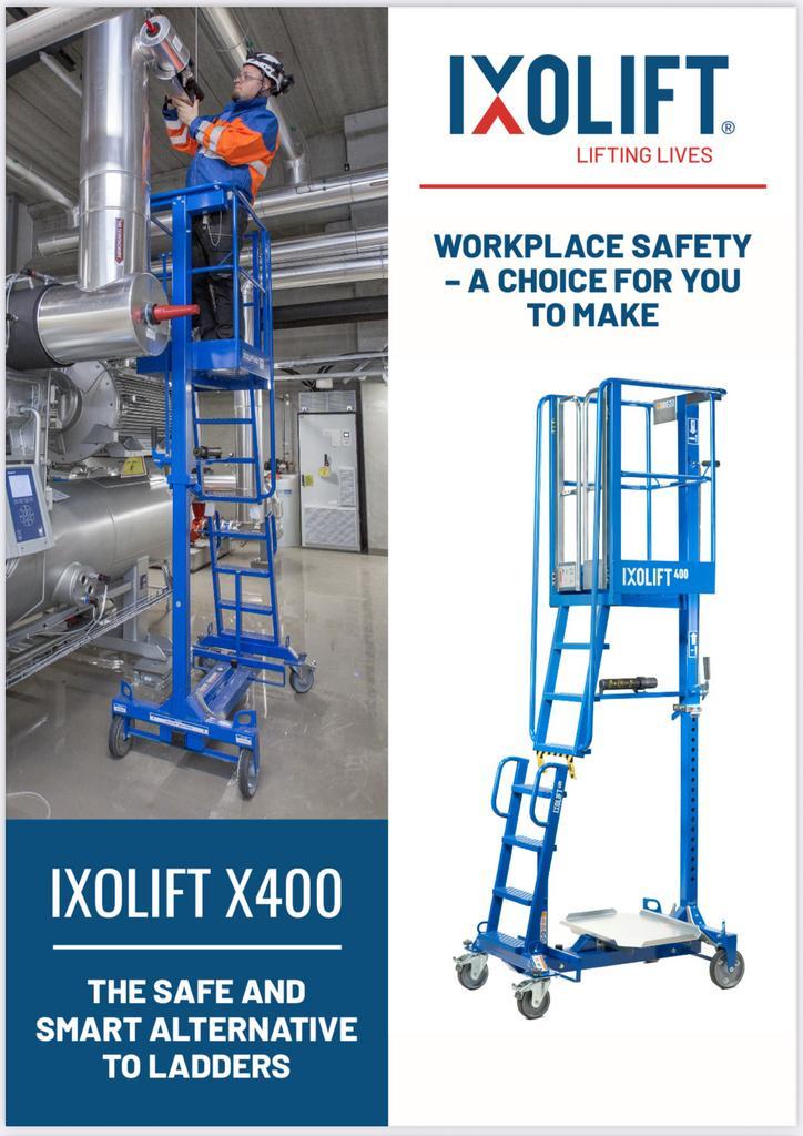 2X vernuftige Ixolift X400WS masthoogwerker INCL KEURING  !, Doe-het-zelf en Verbouw, Steigers, Zo goed als nieuw, Rolsteiger of Kamersteiger