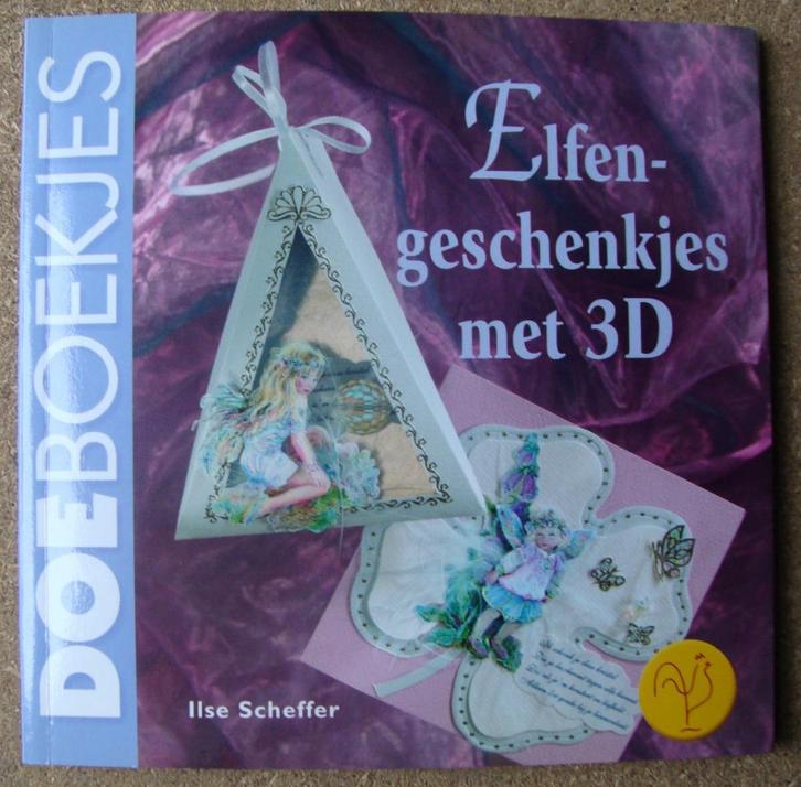 elfen geschenkjes 3D doe boekje 45 blz., Hobby en Vrije tijd, Kaarten | Zelf maken, Zo goed als nieuw, Overige typen, Overige thema's