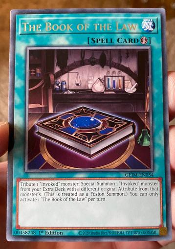 Yu-Gi-Oh! The Book of Law GEIM 1st Edition ! beschikbaar voor biedingen