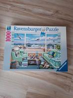 2 mooie puzzels, Zeezicht en de Mona Lisa, 1000 stukjes, Ophalen of Verzenden, 500 t/m 1500 stukjes, Zo goed als nieuw