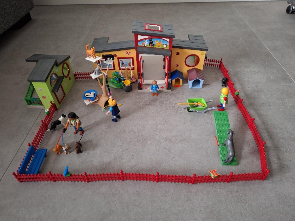 Playmobil Dierenpension en Kattenverblijf, Ophalen of Verzenden, Gebruikt, Complete set
