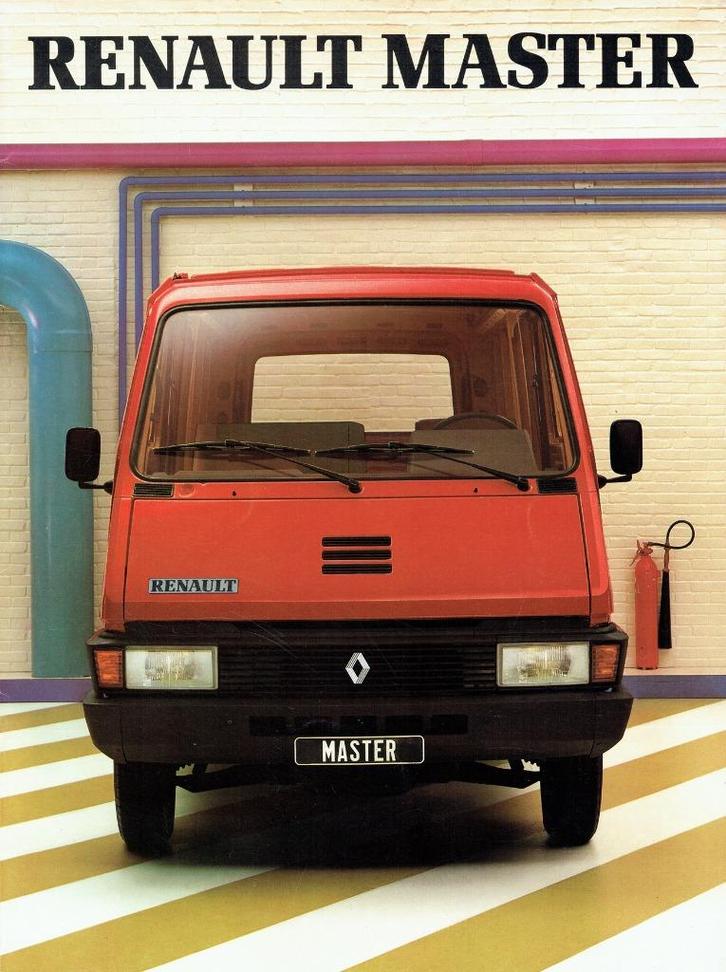 Folder Renault Master (ca.1983), Boeken, Auto's | Folders en Tijdschriften, Gelezen, Renault, Verzenden