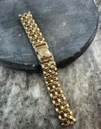Prachtige 14k gouden Rolex-stijl armband, Sieraden, Tassen en Uiterlijk, Armbanden, Ophalen of Verzenden, Zo goed als nieuw, Goud