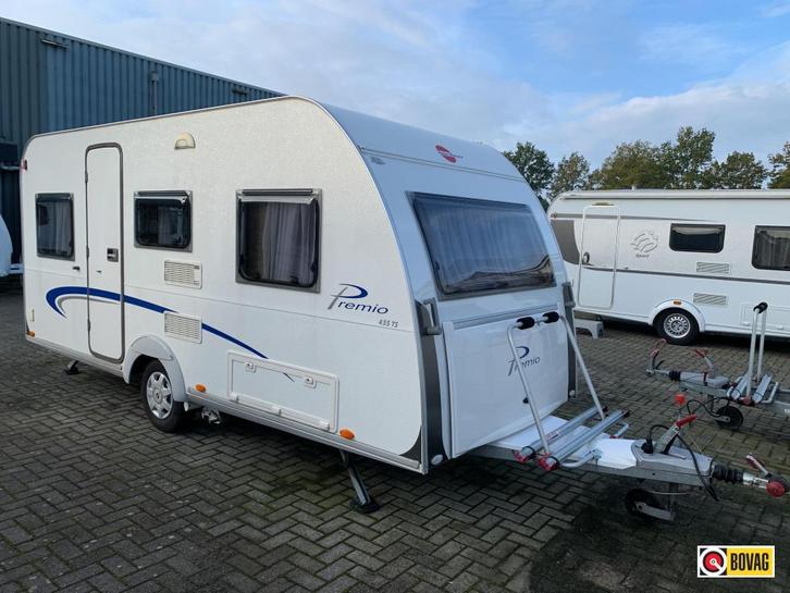 Bürstner Premio 435 TS Mover/Pano luifel/Fietsdr, Caravans en Kamperen, Caravans, Bedrijf, tot en met 4, 750 - 1000 kg, Standaardzit