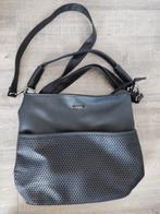 Beagles zwarte dames tas met opbergmogelijkheden, Ophalen of Verzenden, Gebruikt, Zwart, Schoudertasje