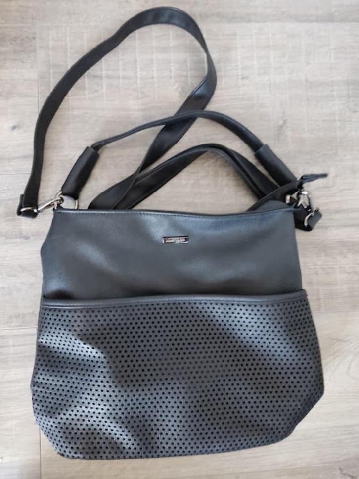 Beagles zwarte dames tas met opbergmogelijkheden, Sieraden, Tassen en Uiterlijk, Tassen | Damestassen, Gebruikt, Schoudertasje