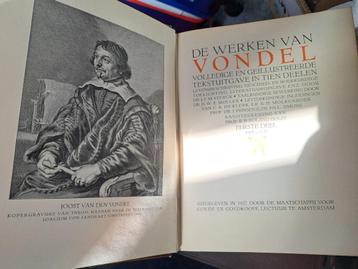 De werken van Vondel 10 delen plus bundel en inhoudboekje