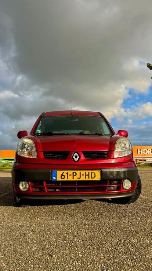 Renault Kangoo 1.6 16V AUT 2004 Rood, Auto's, Renault, Particulier, Kangoo, ABS, Airbags, Airconditioning, Centrale vergrendeling