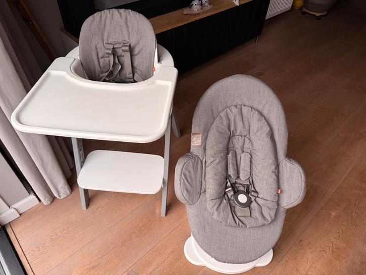 Stokke Steps Complete Set, Kinderen en Baby's, Kinderstoelen, Zo goed als nieuw, Meegroeistoel, Afneembaar eetblad, Ophalen