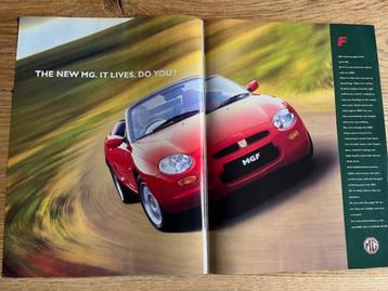 MG F originele advertentie 1995 beschikbaar voor biedingen