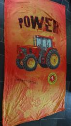 Dekbedovertrek met print van tractor, Dekbedovertrek, Oranje, Ophalen of Verzenden, Zo goed als nieuw