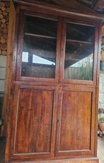Klassieke vitrinekast, Huis en Inrichting, Kasten | Vitrinekasten, Ophalen, Gebruikt, 100 tot 150 cm, 200 cm of meer