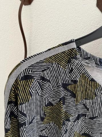 EXPRESSO tricot shirt  maat XL, blauw/zwart/geel/wit