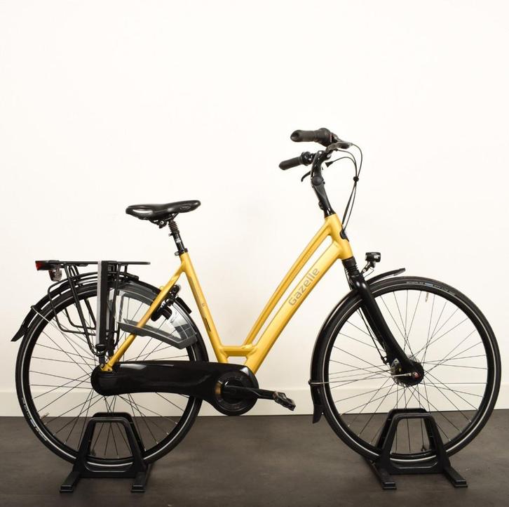 Gazelle Chamonix C7 Dames Sunflower 53cm 2022, Fietsen en Brommers, Fietsen | Dames | Damesfietsen, Gebruikt, Gazelle, 53 tot 56 cm