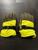 Handschoenen (skihandschoenen) felgeel met groen mt 122/128, Jongen of Meisje, Ophalen of Verzenden, Zo goed als nieuw, Handschoenen