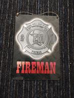 Fireman Likeur reclamebord, Verzamelen, Ophalen of Verzenden, Gebruikt, Reclamebord