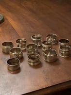 12 antieke zilveren servetringen., Antiek en Kunst, Antiek | Goud en Zilver, Ophalen of Verzenden