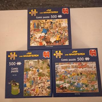 Jan van Haasteren 500 stukjes, 3 voor €12 beschikbaar voor biedingen