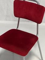 Gispen eettafelstoel vintage design eetkamerstoel donkerrood, Gebruikt, NL, Vintage, Ophalen of Verzenden