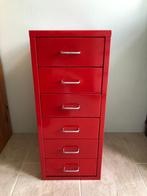 HELMER ladekast - rood, Ophalen, Minder dan 50 cm, 5 laden of meer, Zo goed als nieuw