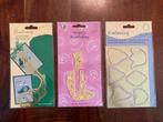 Embossing mallen set van 3, Hobby en Vrije tijd, Ophalen of Verzenden, Zo goed als nieuw, Overige thema's, Pons of Mal