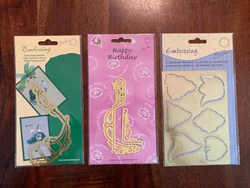 Embossing mallen set van 3 beschikbaar voor biedingen