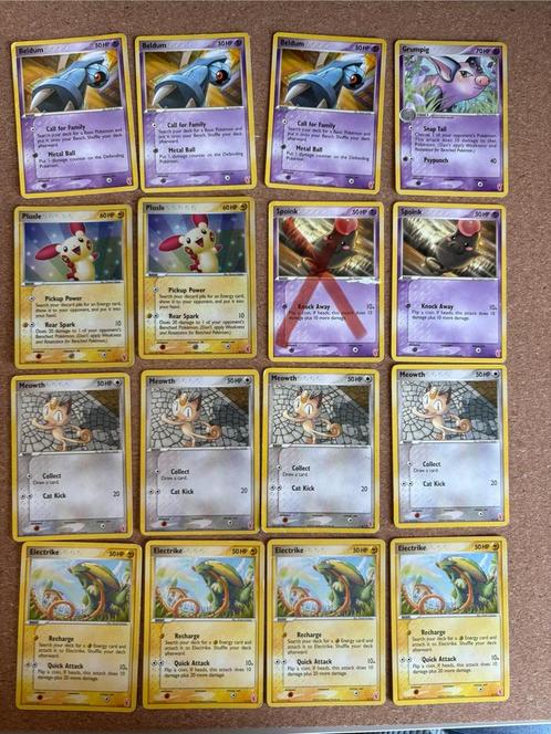 25 Pokémon Kaarten - Plusle Ex Trainer Kit 2006, Hobby en Vrije tijd, Verzamelkaartspellen | Pokémon, Zo goed als nieuw, Meerdere kaarten
