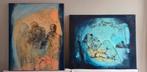 2x schilderij Sjer Jacobs (1994), Antiek en Kunst, Kunst | Schilderijen | Abstract, Ophalen