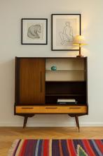 Prachtige vintage duo tone barkast, Huis en Inrichting, Kasten | Buffetkasten, Ophalen, 100 tot 150 cm, Vintage, Minder dan 100 cm