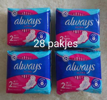 28 pakjes Always Super maandverband beschikbaar voor biedingen
