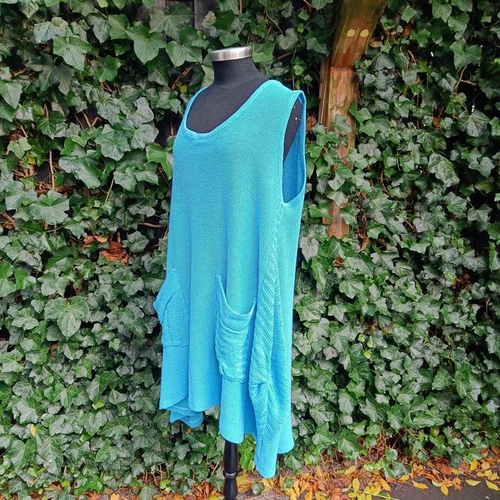 nw A-lijn Tuniek L.Sosan 3XL, Kleding | Dames, Grote Maten, Nieuw, Blouse of Tuniek, Blauw, Ophalen of Verzenden