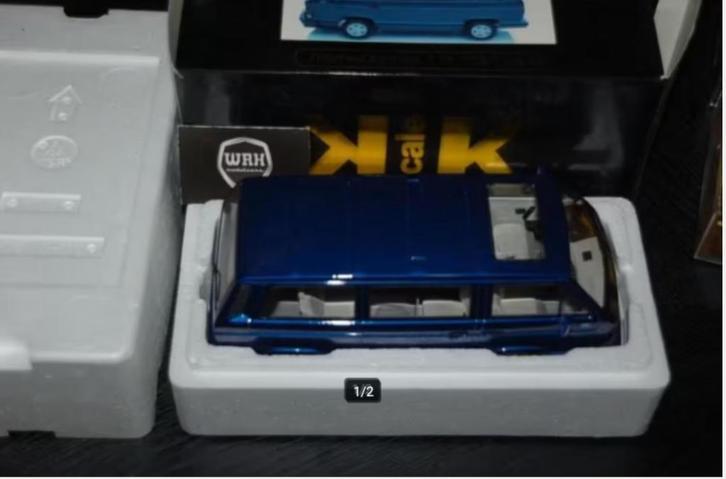SALE !! 1:18 VOLKSWAGEN T3 BUS blue KK models in doos WRH, Hobby en Vrije tijd, Modelauto's | 1:18, Zo goed als nieuw, Auto, Overige merken