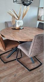 Eetkamerstoelen 4 stuks, Ophalen of Verzenden, Zo goed als nieuw, Bruin