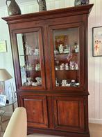 Vitrine kast kersenhout, Ophalen, Gebruikt, 25 tot 50 cm, Kersenhout