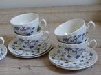 Servies, Churchill, blauw-wit, The Georgian Collection, gaaf