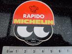 sticker rapido michelin logo bibendum helmets helmen valhelm, Verzamelen, Stickers, Merk, Zo goed als nieuw, Verzenden