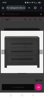 Commode Babypark Viitoria, Ophalen, 50 tot 70 cm, 90 tot 105 cm, 100 cm of meer