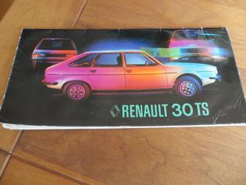 Instructieboek Renault 30 TS type R1275 1977