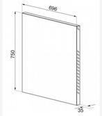 SMEG RVS spatbord/achterwand, Huis en Inrichting, Keuken | Keukenelementen, Ophalen, Overige kleuren, Nieuw, 50 tot 100 cm