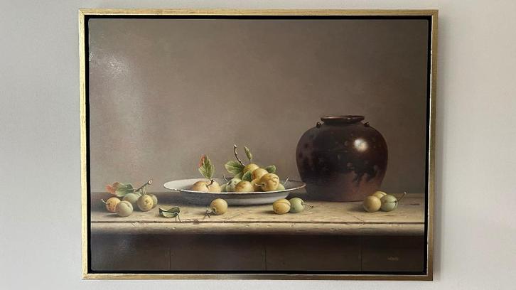 Stilleven van Wil Smits; koningspruimen, Antiek en Kunst, Kunst | Schilderijen | Klassiek, Ophalen
